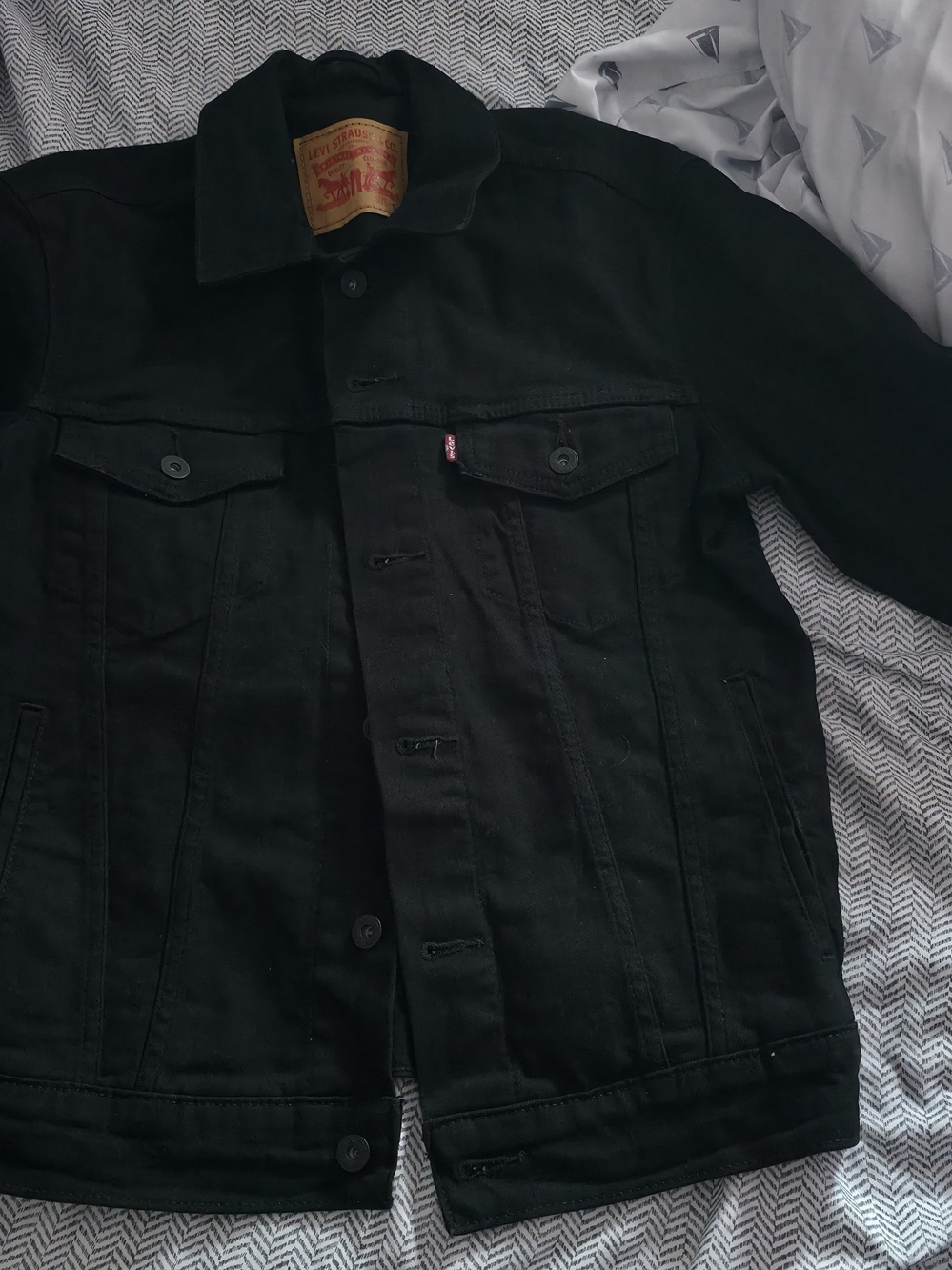 Levi's Black Denim Trucker Jacket